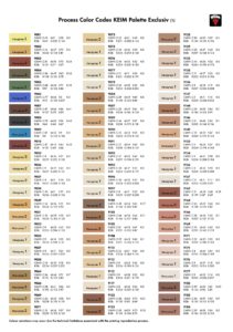 Alle kleurenkaarten met prijsgroepen voor Keim Mycal-Top