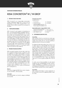 productinfo Concreton W Grof
